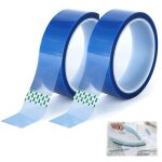 2 rouleau ruban adhesif haute temperature, 20mm x 33m ruban isolant ruban adhsif rsistant  la chaleur, ...