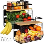 2 sets etagere magnetique frigo & porte - �pices 2 in 1 range legumes cuisine, rangement et organisation ...