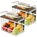 2 sets etagere magnetique frigo & porte - �pices 2 in 1 range legumes cuisine, rangement et organisation ...