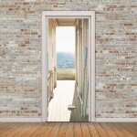 Promotion : lot de 2 stickers de porte 3d, auto - adh�sifs et amovibles, pour d�corer les murs de la ...