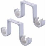 2 support de plafond support blanc support de tringle  rideau double support de tringle  rideau en ...