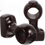 2 support tringle rideaux en bois robustes plafond supports de tringle � rideau accessoires - 28 mm, ...