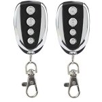 2 tlcommande de copie sans fil 433 mhz, 4 boutons, en mtal, pour porte de garage, volet roulant - ...