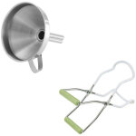 2 ustensiles pour confiture avec pince � bocaux et entonnoir dr oetker