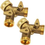 2 - way y splitter tuyaux d'alimentation double robinet machine � laver 3 / 4 pouce pour connecter 2 ...