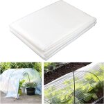 2 x 10m bche protection serre en polythylne, extra pais film bche en plastique transparent, rsistant ...