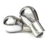 2 x ampoules de clignotant chrome py21w - ergots bau15s 12v lampe de voiture