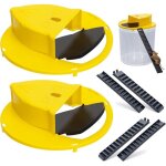 2 x pièges à rats vivants en plastique pour attraper plusieurs souris simultanément, piège à souris pour ... 2 x pièges à rats vivants en plastique pour attraper plusieurs souris simultanément, piège à souris pour ...