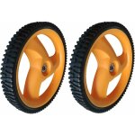 2 x roue arrire 293mm 78 dents pour craftsman, partner, electrolux, mcculloch, rally et autres tondeuses ...