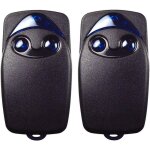 2 x t�l�commande de porte de garage �lectrique flo2r - s 433, 92 mhz � 2 boutons, compatible avec la ...