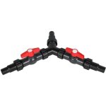 20 / 25mm (3 / 4' 1') r�partiteur en y distributeur d'eau pour pompe de bassin cst - 01f