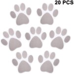 20 autocollants antid�rapants pour baignoire, motif pattes, pour une meilleure adh�rence.