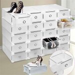 20 bo�tes � chaussures, bo�te � chaussures transparente bo�te � chaussures empilable tiroir rangement ...