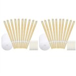 20 bougies auriculaires naturelles cire d'abeille limination cire oreille kit nettoyage auditif