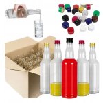 20 bouteilles monopol de 500 ml avec bouchon + bouteille en verre grid.