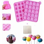 20 cavit� silicone plateau pop g�teau b�ton mould - lollipop party cupcake moule � g�teau, sans bpa