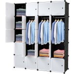 20 cube organisateur, �tag�res de rangement cubes en plastique empilables, �tag�res modulaires avec tige ...