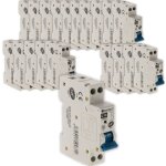 Lot de 20 disjoncteurs 16a ph / n - nf - zenitech