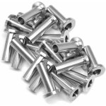20 pcs manchons de protection en acier inoxydable pour garde - corps de cble 3 / 16 pouce poteaux en ...