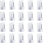 20 pcs rideaux crochets adhsifs pour tringle rideau crochet autocollant accroche rideau sans percage ...