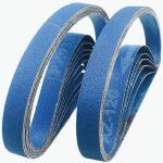 20 pi�ces bandes abrasives au corindon de zirconium 20x520 mm. pour ponceuse � bande, polissage m�tal, ...