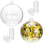 20 pièces boules en plastique transparentes, Ø5 cm boule de noel, boules en plastique à remplir 20 pièces boules en plastique transparentes, Ø5 cm boule de noel, boules en plastique à remplir