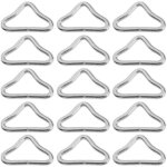 20 pi�ces haute r�sistance boucle triangle trampoline m�tal bague triangulaire boucle anneau de tapis ...
