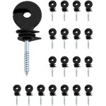 20 pièces isolateurs annulaires , isolateur cloture electrique , pour cordes, fils et brins 20 pièces isolateurs annulaires , isolateur cloture electrique , pour cordes, fils et brins