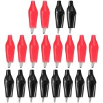 20 pi�ces de pinces alligator, pinces crocodile isol�es, pinces de c�ble de d�marrage pour voiture, pinces ...