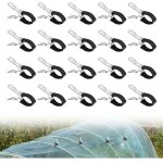 20 pi�ces pince a ressort pour bache piscine, clips pour serre de jardin avec feuille de protection, ...