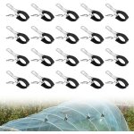 20 pices pince a ressort pour bache piscine, clips pour serre de jardin avec feuille de protection, ...
