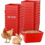 20 pi�ces, tasse en cage, mangeoire et fabricant d'eau potable, type suspendu, adapt� aux perruches pour ...