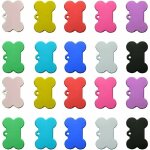 20 pi�ces vierges en aluminium pet tag, medaille pour chien, m�daille chien �tiquettes personnalis�es, ...