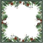 20 serviettes en papier 33 x 33 cm pommes de pin