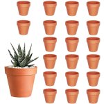20 terre cuite mini pots de plante / de fleurs / de poterie en argile, en cramique avec trou de vidange, ...
