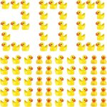 200 mini canard en plastique petit canard a cacher canards miniatures r�sine mini figurine d�coration ...