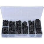 200 pi�ces noir 3 / 16 ' 1 / 8' 1 / 4 ' 5 / 16' 3 / 8 ' 1 / 2' 5 / 8 ' 3 / 4' illet en caoutchouc ensemble ...