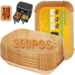 200 pi�ces de papier sulfuris� pour friteuse � air chaud ninja double stack xl 9, 5 l sl400eu, accessoires ...