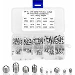 200pcs vis pointeau vis sans tête hexagonale , m3 m4 m5 m6 m8 tête conique acier inoxydable 304, vis ... 200pcs vis pointeau vis sans tête hexagonale , m3 m4 m5 m6 m8 tête conique acier inoxydable 304, vis ...