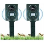 2023 2x rpulsif chat jardin  ultrasons, rpulsif chats avec piquet au sol prvenir les chiens et les ...