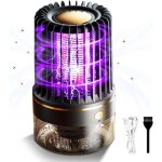 2025 lampe anti moustique - 3 en 1 mouche electrique interieur, 4200v anti moustique electrique exterieur ...