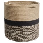 20cm pot de fleurs de avec doublure, panier de rangement tiss en coton cache pot plante interieur pour ...