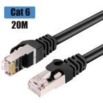 20m cble ethernet cat6 cble rseau plat rj45 haut dbit blind 1gbps 250mhz compatible avec routeur ...