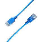 20m ultra slim cat 6a cble ethernet 10gbps 32awg utp od2, 8mm 500mhz, 10gb thin rj45 patch cord pour ...