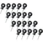 20pcs isolateurs à visser, isolateurs annulaires, clôture Électrique isolateurs à vis, pour poteau en ... 20pcs isolateurs à visser, isolateurs annulaires, clôture Électrique isolateurs à vis, pour poteau en ...