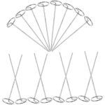 20pi�ces piquets de jardin acier galvanis� g forme clous de tente pour am�nagement paysager fixation ...