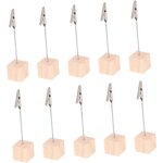 20pi�ces porte - photos bois avec pince de supports bois pour d�coration de table de mariage f�te et ...