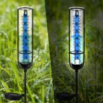 21. 3cm pluviometre exterieur jardin, pluviomtres en verre avec piquet en mtal, pluviomtre de jardin, ...