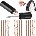 21 kit de rparation de pneus tubeless vtt, crevaison de pneu de vlo, reparation velo bandes de caoutchouc ...