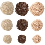 21 pices sries / lot mixte 3 couleurs boules de rotin remplisseurs vase pour la dcoration nol fte ...